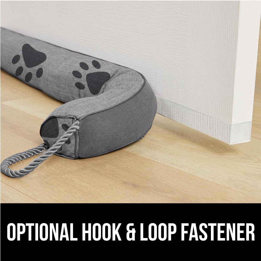 GORILLA GRIP Door Draft Stopper for Bottom of Doors, Weather Stripping Seal Blocks Hot Air, Noise