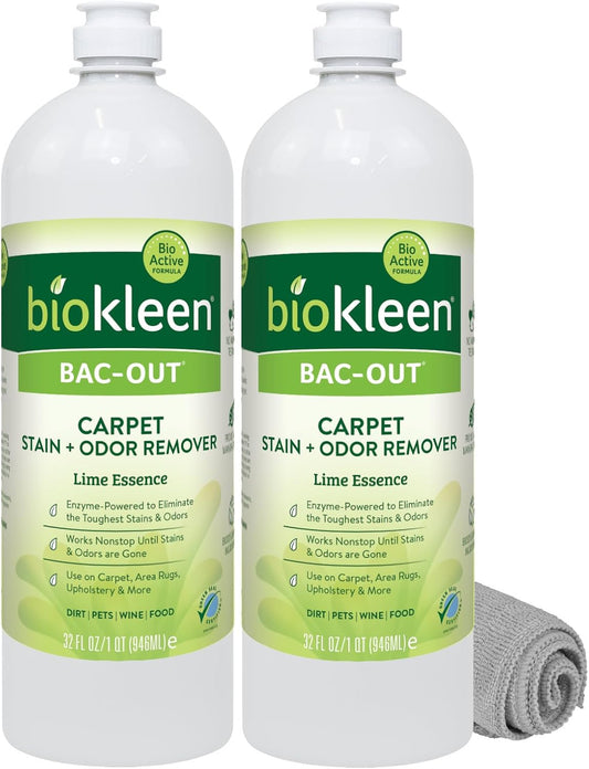 Biokleen Bac-Out Enzymatic Stain & Odor Remover for Carpet - Removes Stains and odors caused by