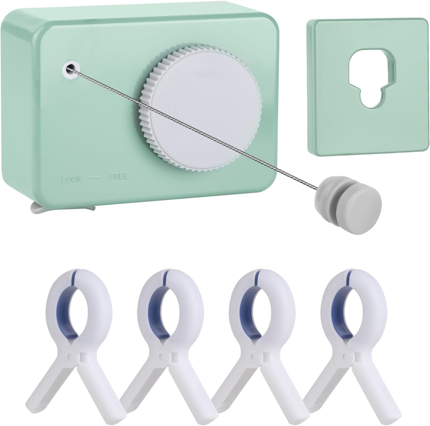 Retractable Clothesline Indoor/Outdoor, Anti-Sag for Drying Clothes Line Retracting Indoor/Outdoor
