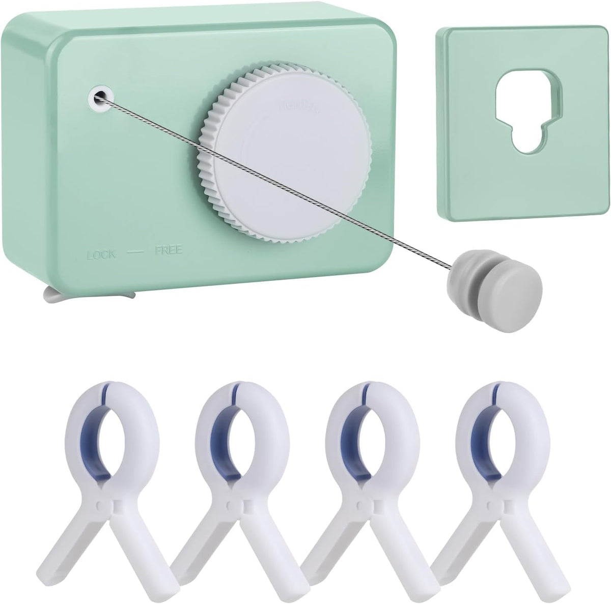 Retractable Clothesline Indoor/Outdoor, Anti-Sag for Drying Clothes Line Retracting Indoor/Outdoor