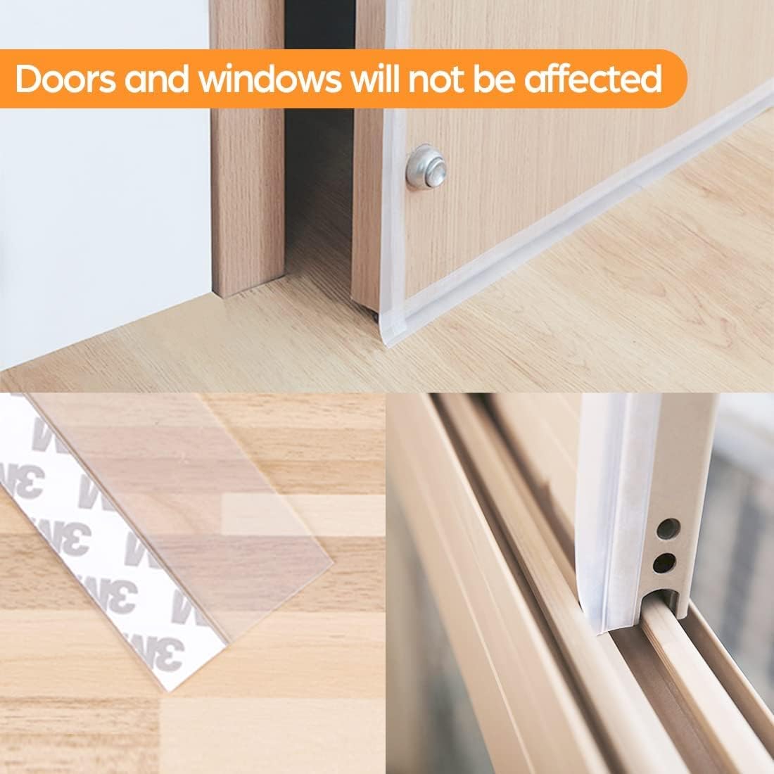 39.37 Ft Door Weather Stripping Door Seal Strip Tape,Silicone Door Draft Stopper,Self Adhesive