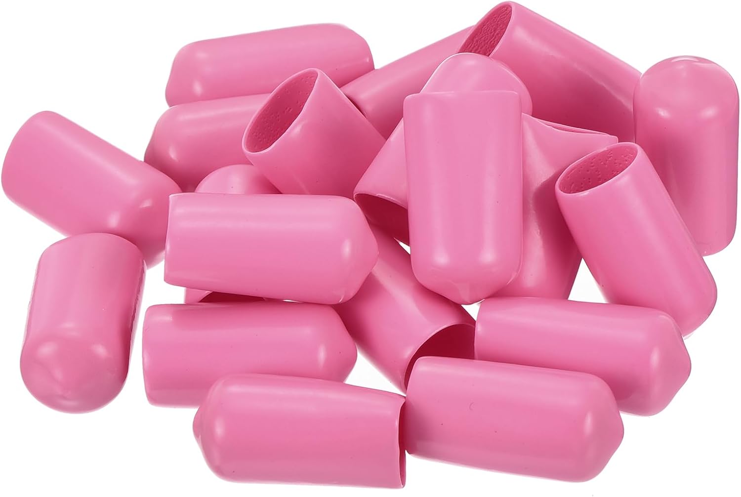 uxcell 20pcs Rubber End Caps 10mm(3/8 inch) ID Vinyl PVC Round Tube Bolt Cap Cover Screw Thread