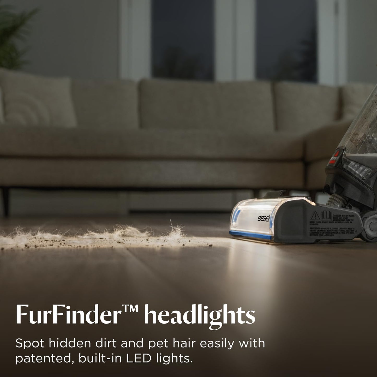 BISSELL CrossWave OmniFind Cordless Wet Dry Vacuum with FurFinder Headlights, Multi-Surface Hard