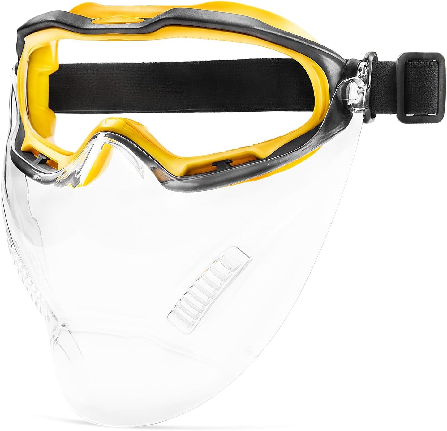 COOLJOB Safety Goggles Over Glasses with Anti-Fog Clear Lens, ANSI Z87.1 Impact Resistance and UV