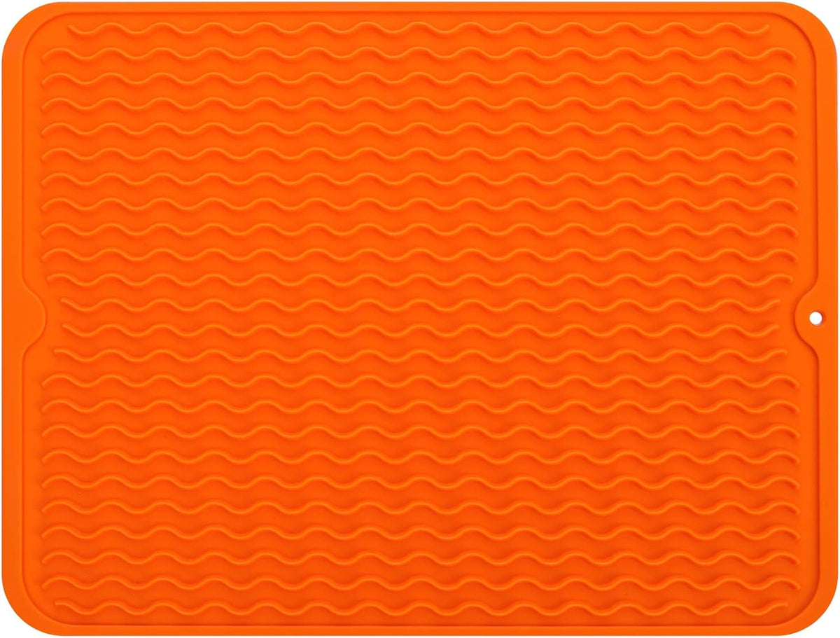 Silicone Dish Drying Mat for Multiple Usage,Easy clean,Eco-friendly,Heat-resistant Silicone Mat for