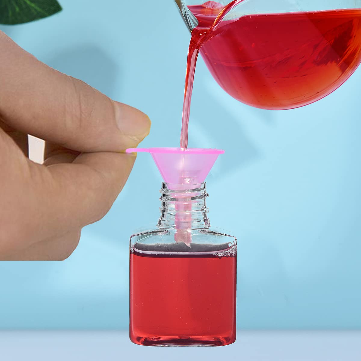 Delove All Purpose Plastic Funnel Set of 6 - Funnels for Kitchen Use Filling Bottles - Small Funnel