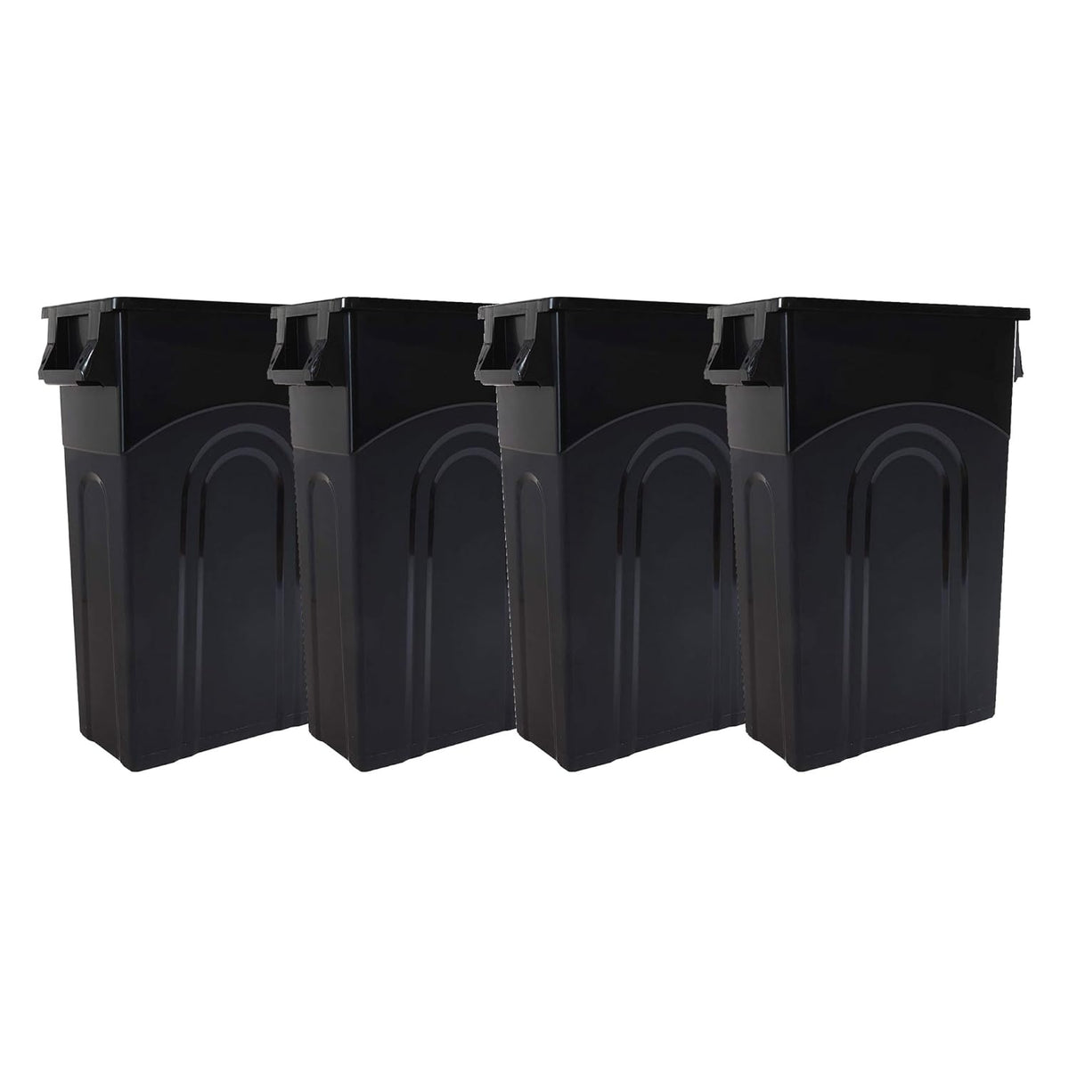 United Solutions Highboy Waste Container, 23 Gallon, Space Saving Slim Profile and Easy Trash Bag