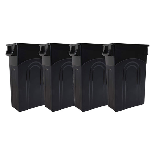 United Solutions Highboy Waste Container, 23 Gallon, Space Saving Slim Profile and Easy Trash Bag