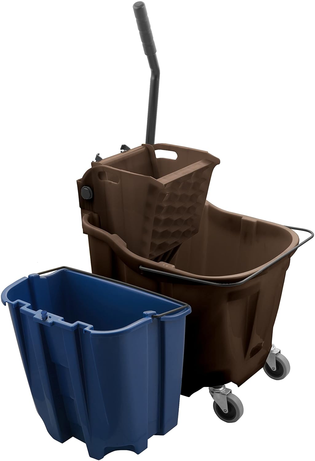 Carlisle FoodService Products Omnifit Mop Bucket with Side Press Wringer and Soiled Water Insert