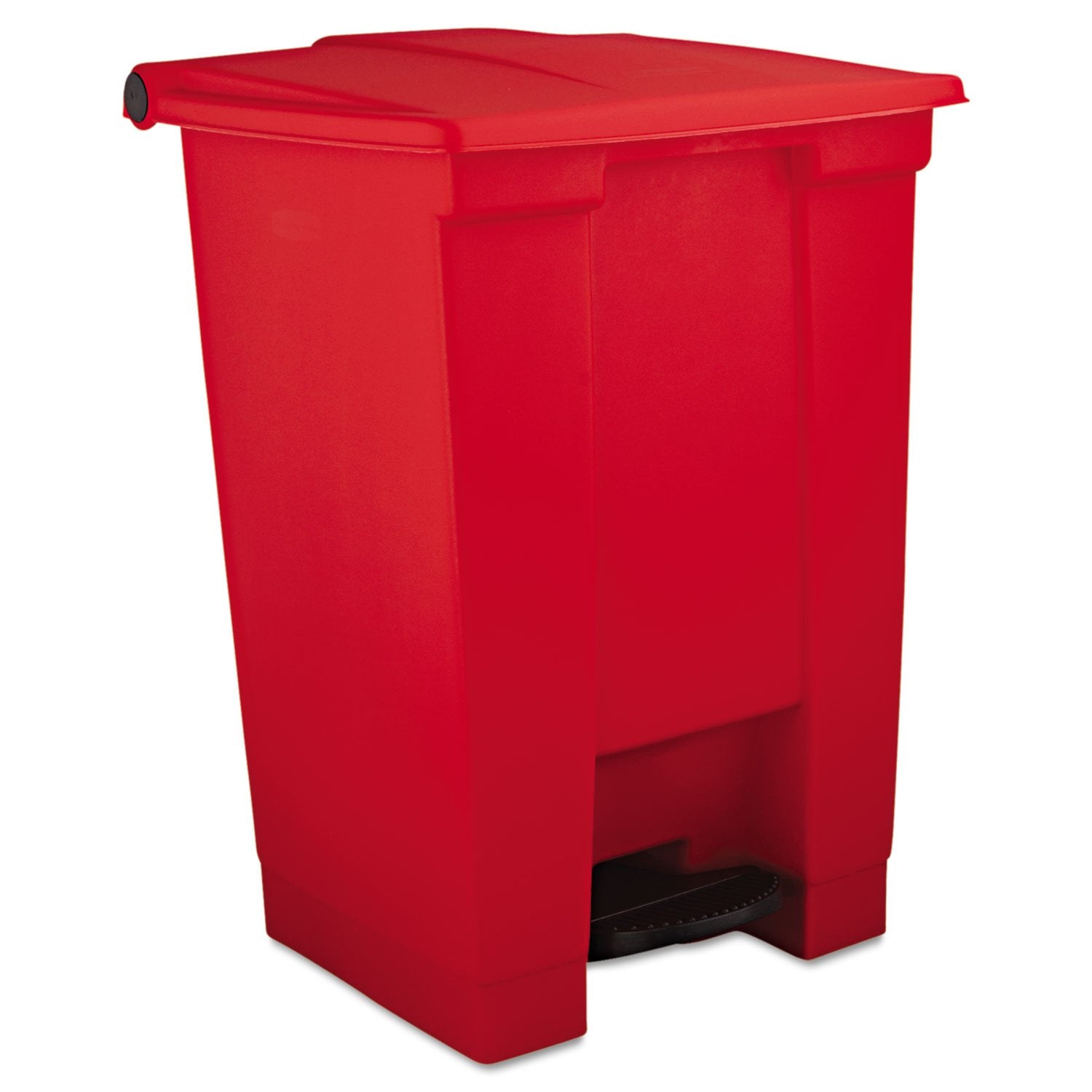Rubbermaid Commercial Products Legacy Step-On Trash Can/Container, 12-Gallon, Red, Hands-Free