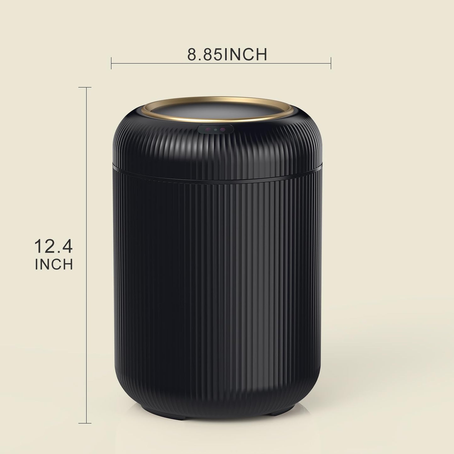 Motion Sensor Bathroom Trash Can with Lid, 3 Gallon / 11L Automatic Bathroom Garbage Can, Smart