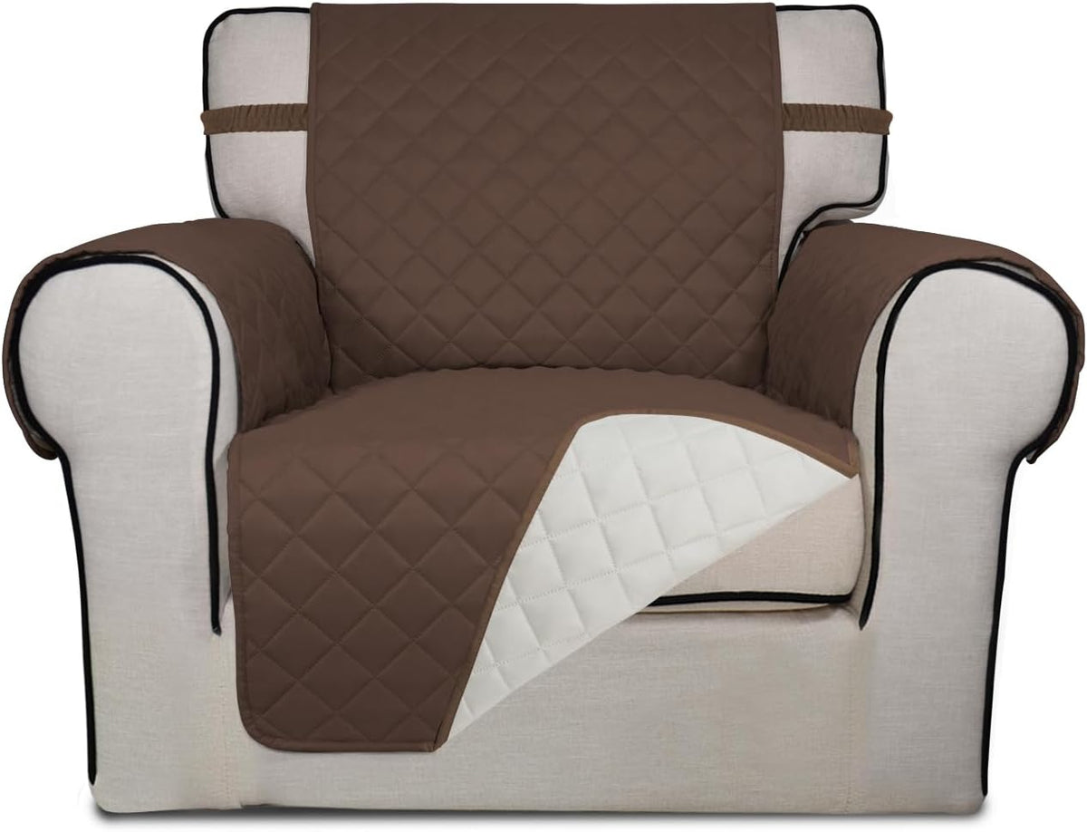 PureFit Reversible Quilted Sofa Cover, Water Resistant Slipcover Furniture Protector, Washable