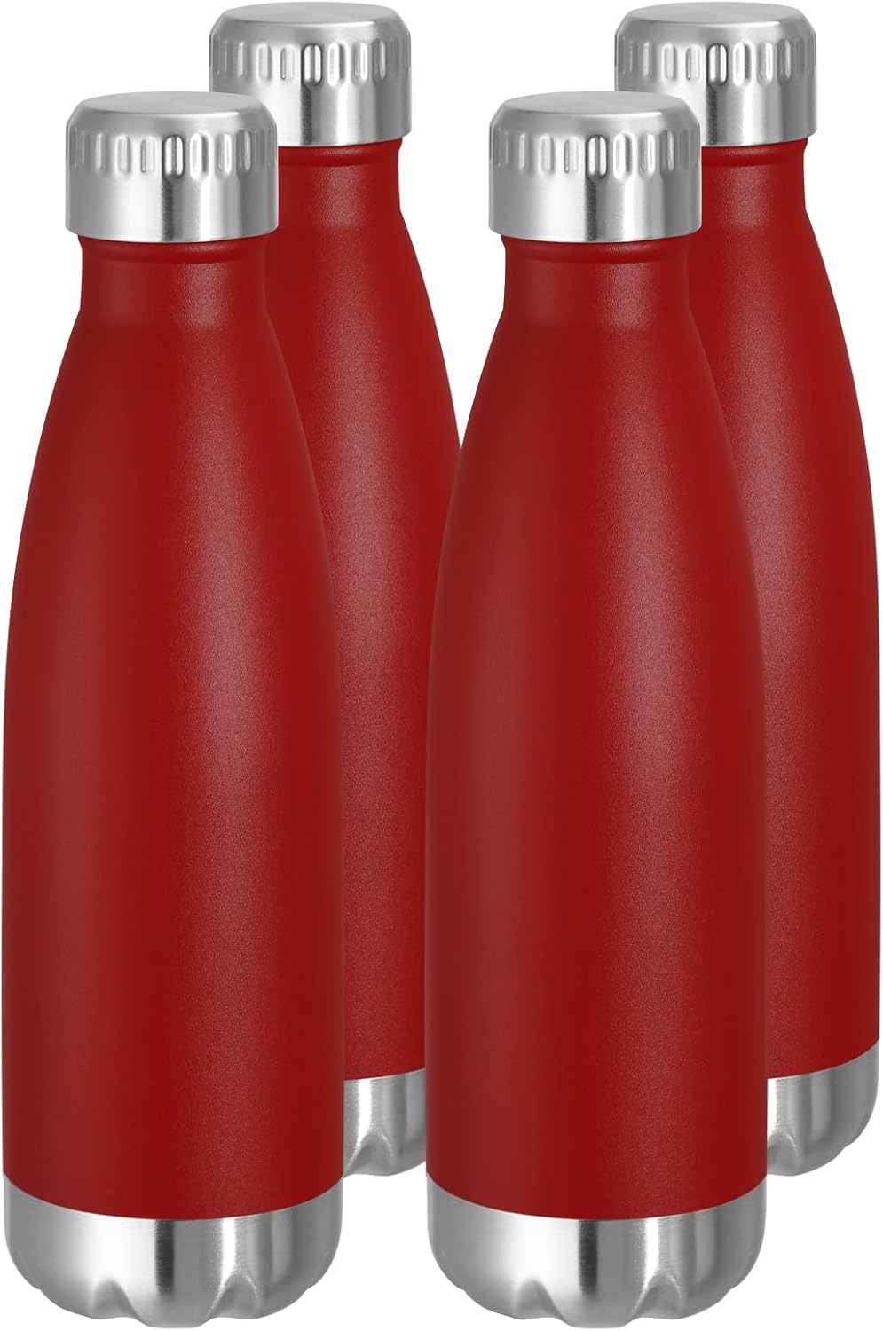 VEGOND 17oz Stainless Steel Water Bottles Bulk, Reusable Metal Sports Water Bottle Keeps Drink Hot