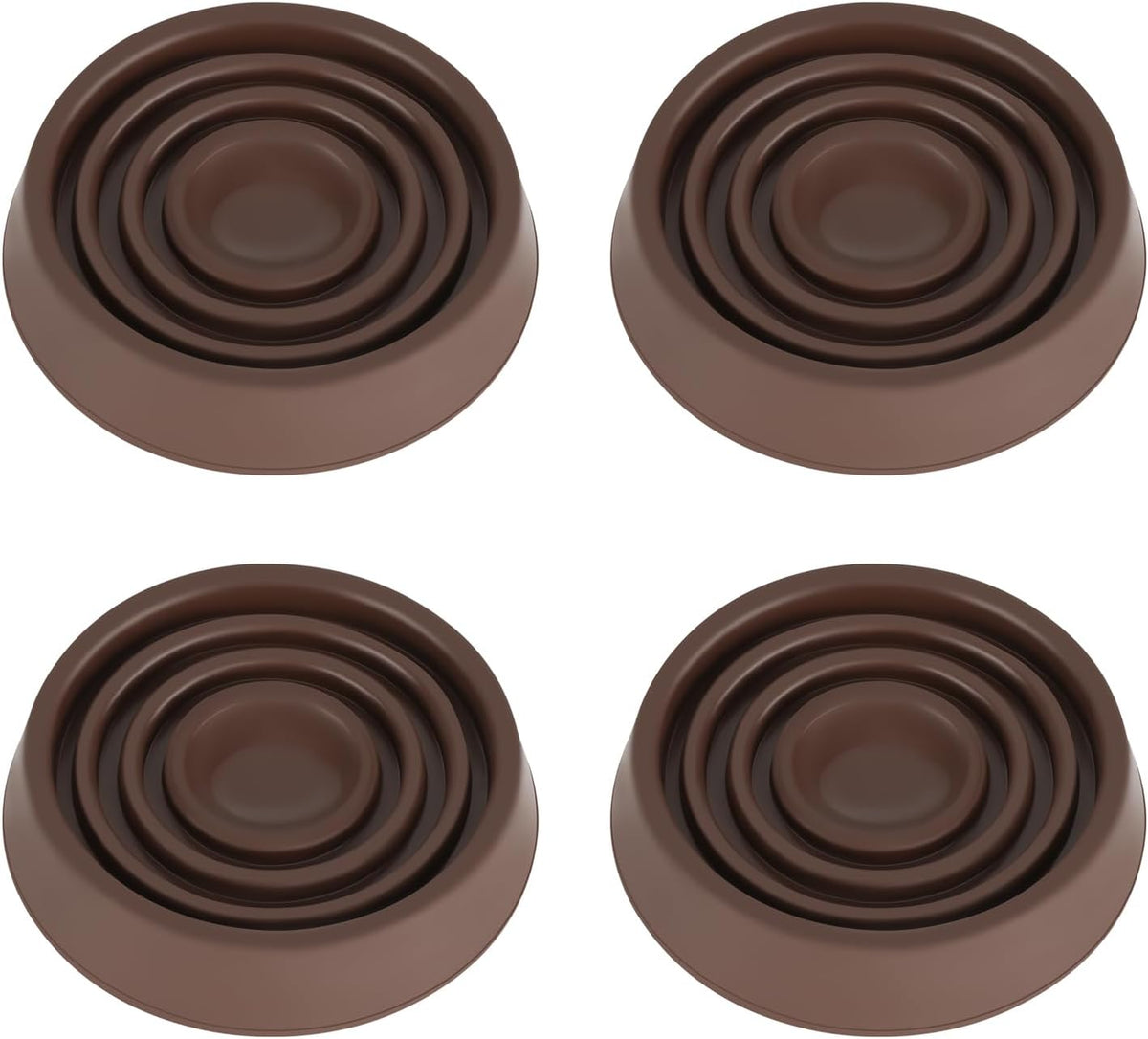 Furniture Coasters, 1.5X1.5 Rubber Caster Cups Non Slip Furniture Pads Non Skid Furnitures Grippers