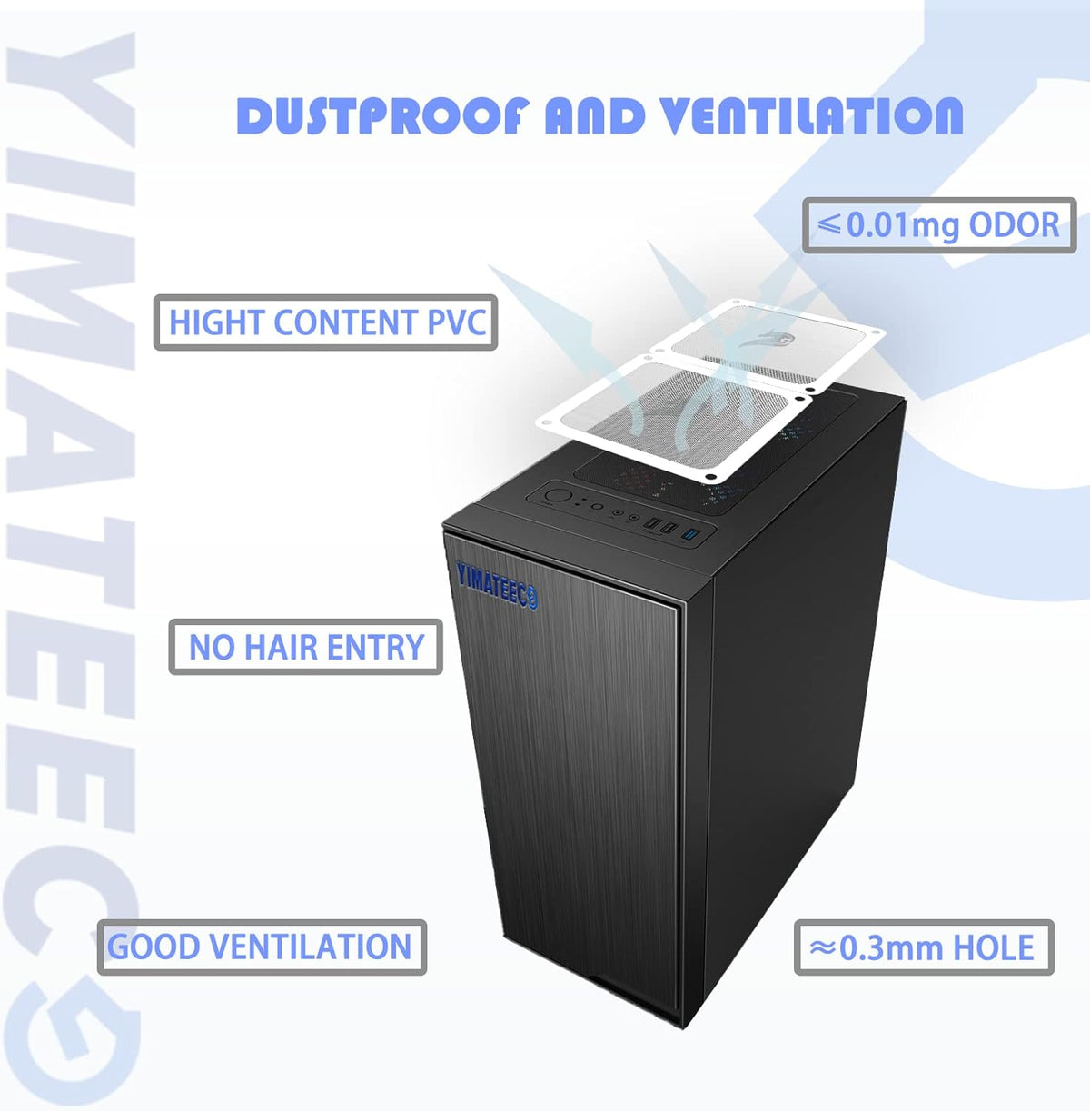 140mm Fan Filter PC Dust Filter Computer Fan Grills Dust Mesh Magnetic Frame PC Case Cover