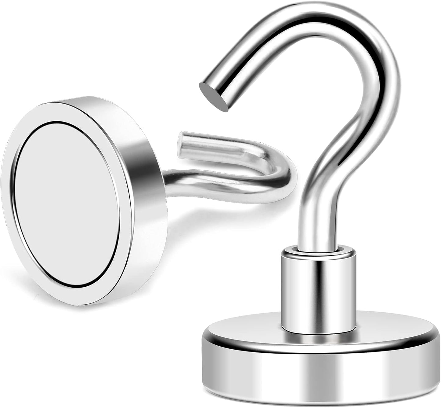 MIKEDE Magnetic Hooks, 40Lbs+ Heavy Duty Magnet Hooks for Cruise Cabins, Super Neodymium Hanging