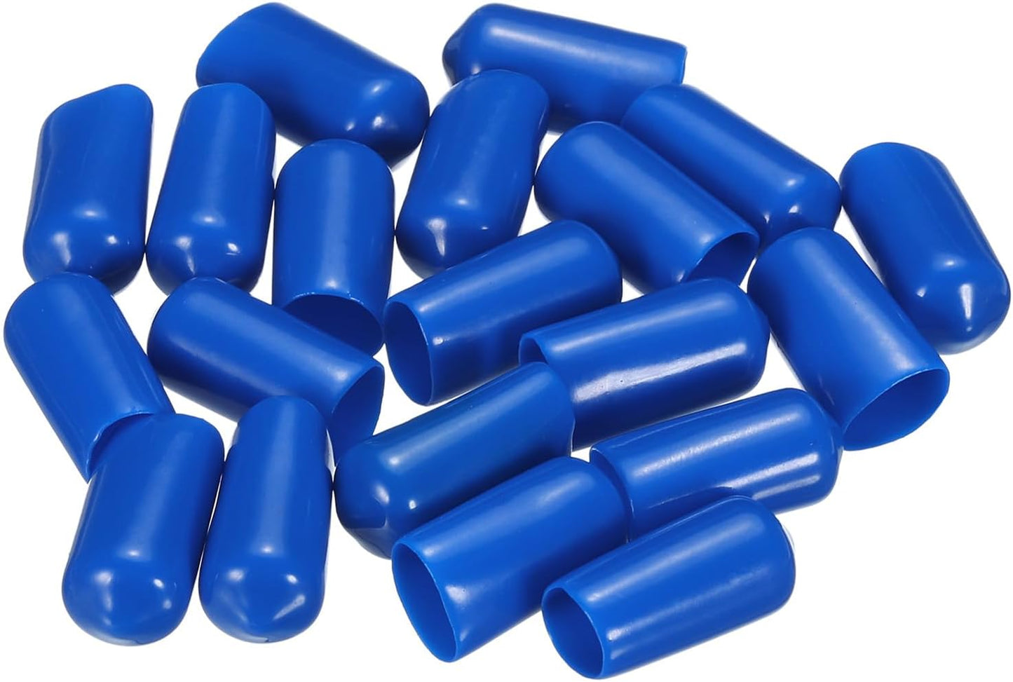 uxcell 20pcs Rubber End Caps 9.5mm ID Vinyl PVC Round Tube Bolt Cap Cover Screw Thread Protectors