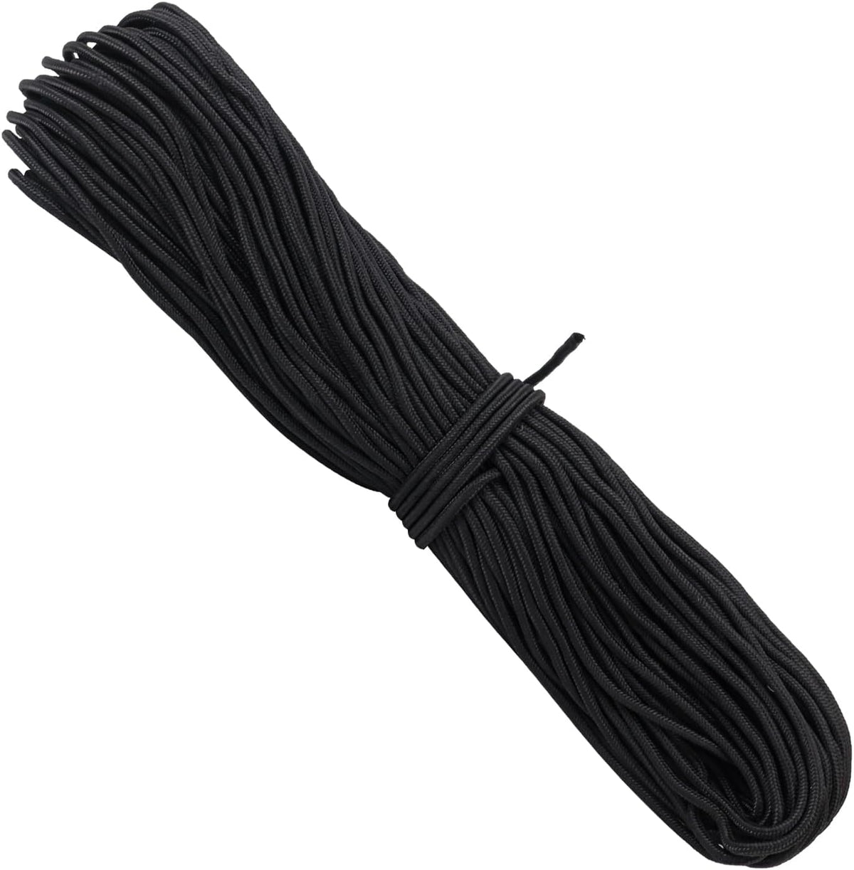 500 Feet 1/4 Inch Black Polyester Rope, 6 mm Polypropylene Utility Rope for Kayaking, Camping, Home