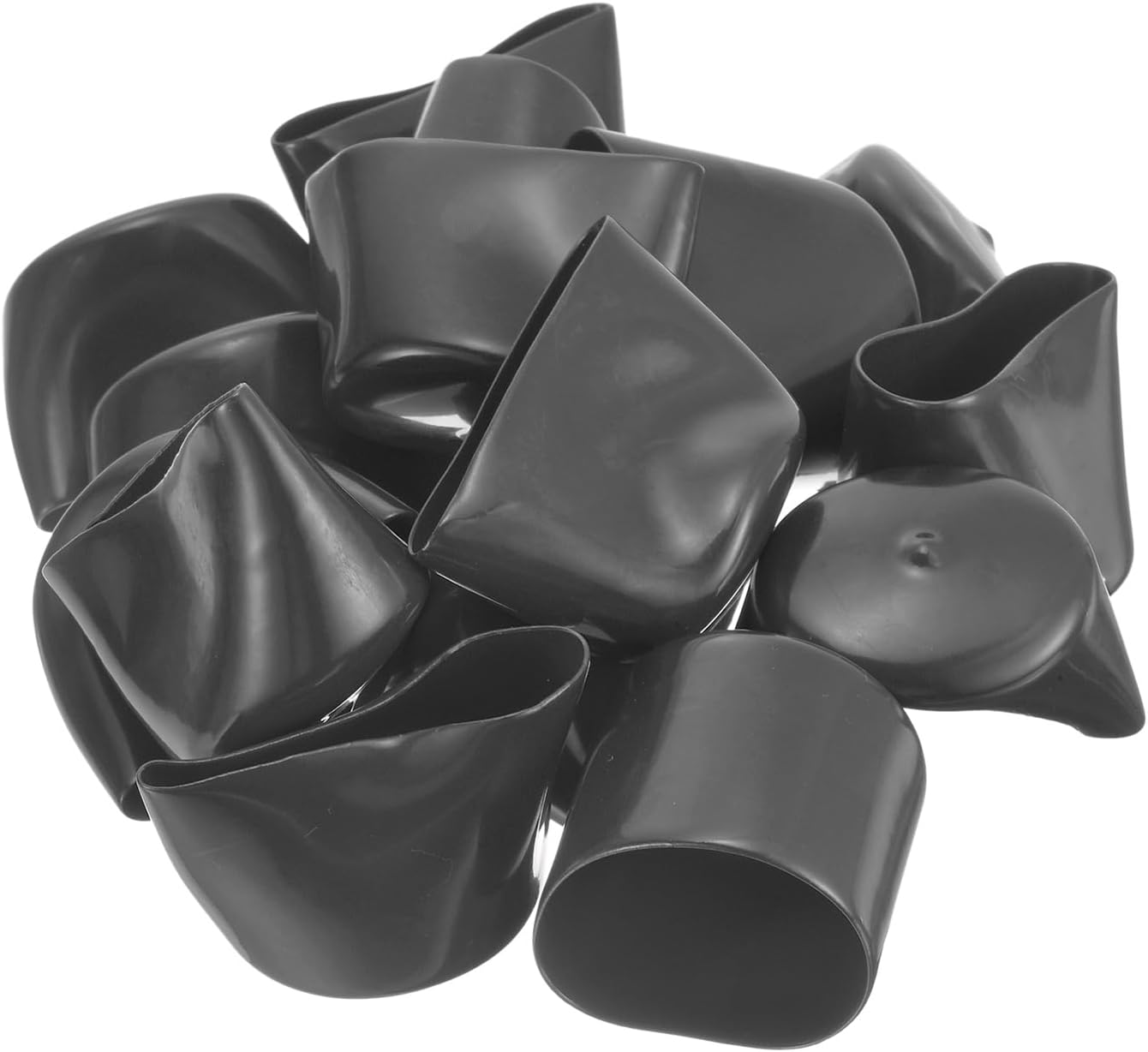 uxcell 20pcs Rubber End Caps 47mm(1 7/8") ID Vinyl Round Tube Bolt Cap Cover Thread Protectors Dark
