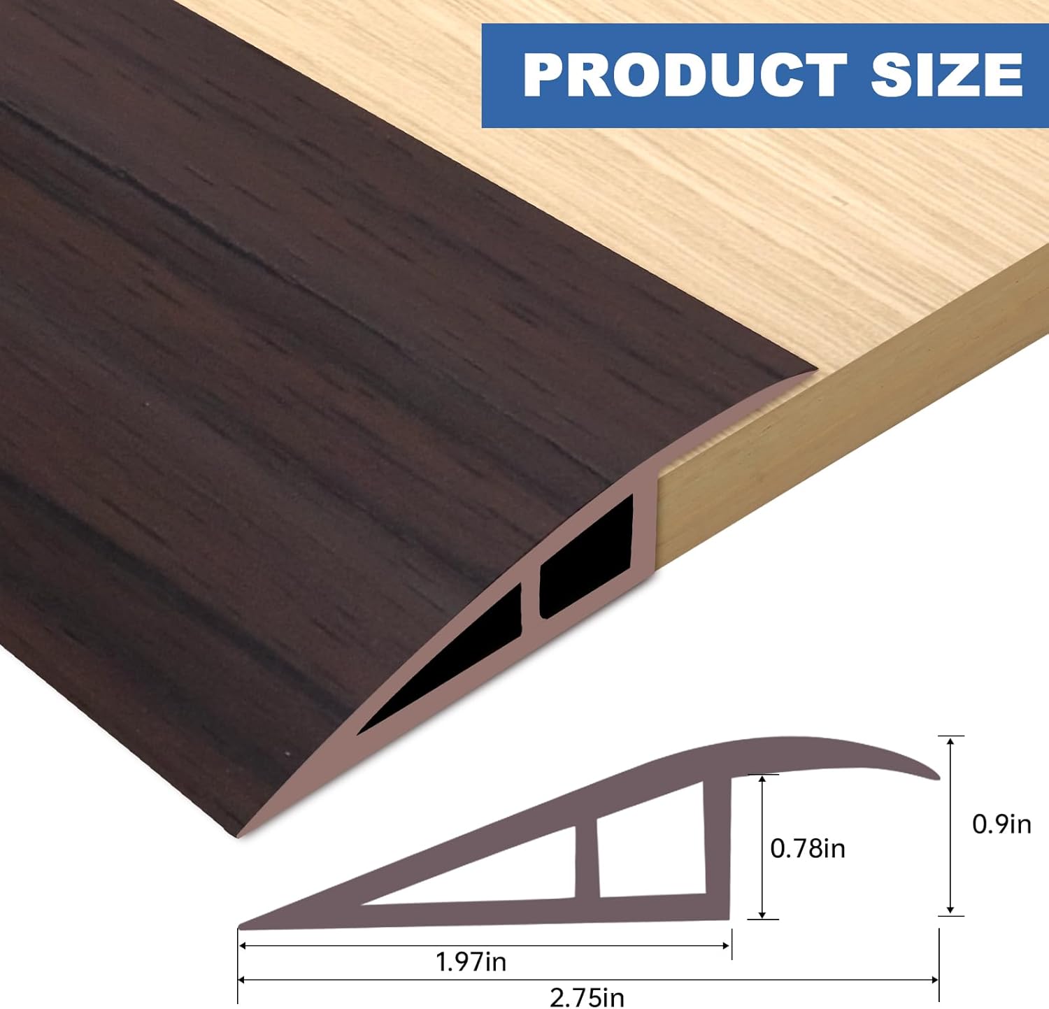 Vinyl Door Threshold Flooring Transition Strip Self Adhesive Carpet Edging Strip for Laminate