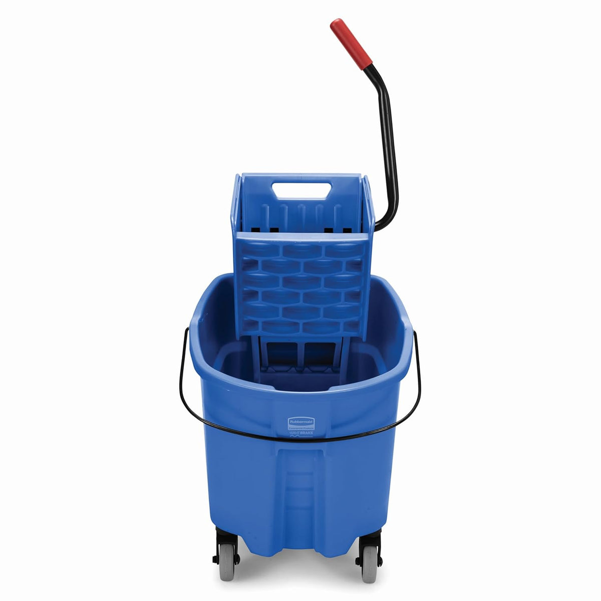 Rubbermaid Commercial Products WaveBrake 35 QT Side-Press Mop Bucket and Wringer Combo on Wheels