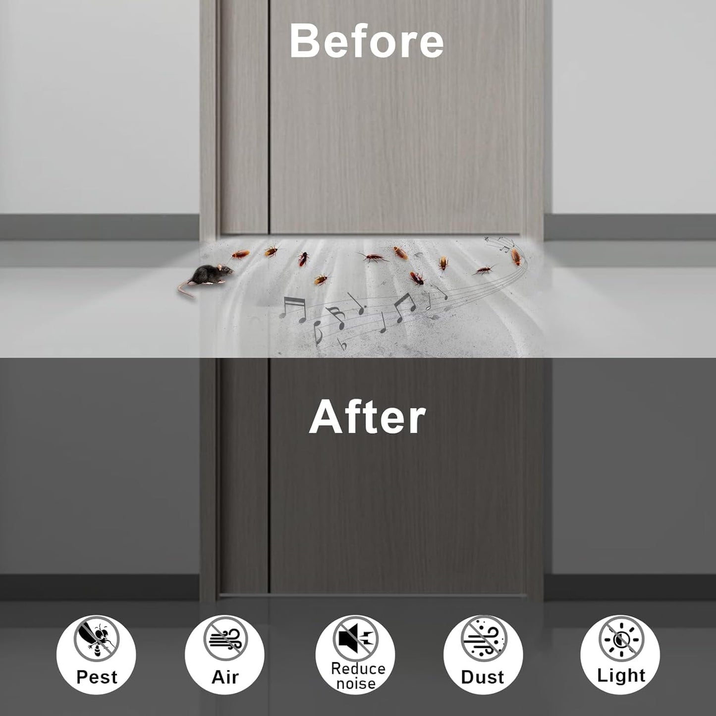 Weather Stripping Door Seal 1/4 inch Wide x 1/8 inch Thick Foam Insulation Door Seal Strip for Door