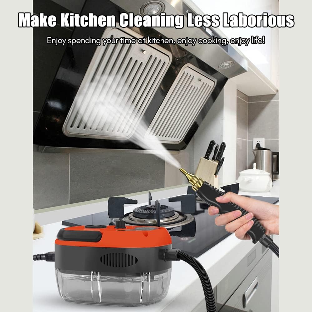 Decdeal Steam Cleaner - 2500W High Temperature Pressurized Handheld Steam Cleaning Machine with