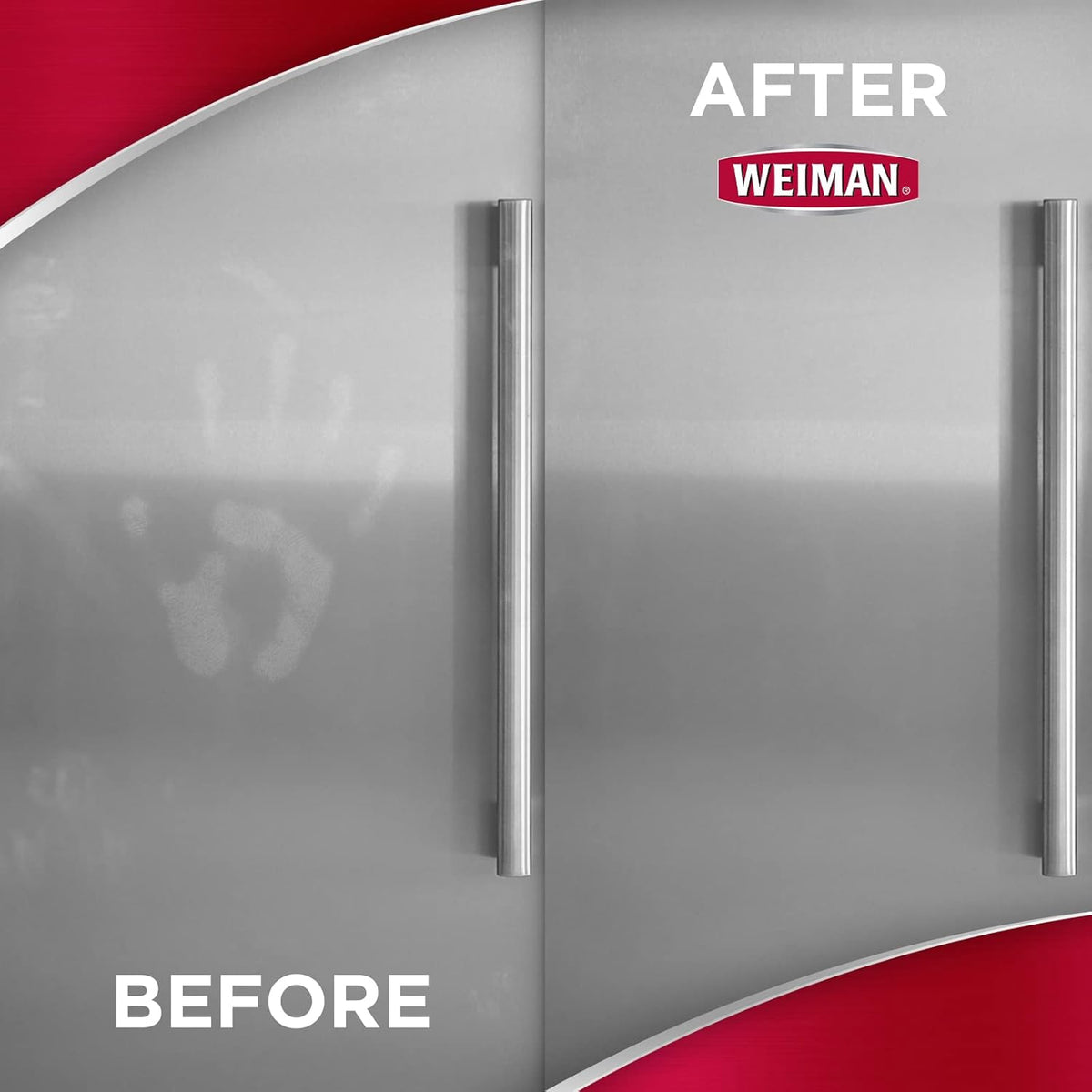 Weiman Stainless Steel Cleaner and Polish - Microfiber Cloth - Protects Appliances from