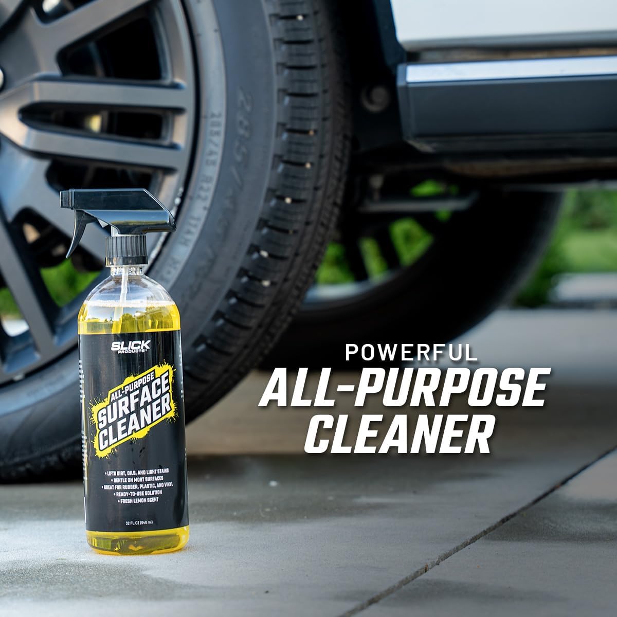Slick Products All-Purpose Surface Cleaner – Multi-Surface Car Interior & Exterior Cleaner for