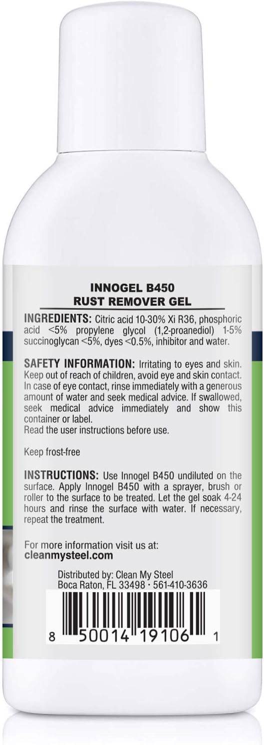 Heavy-Duty Rust Stain Remover for Metal Surfaces Including Stainless Steel. Our Industrial Use