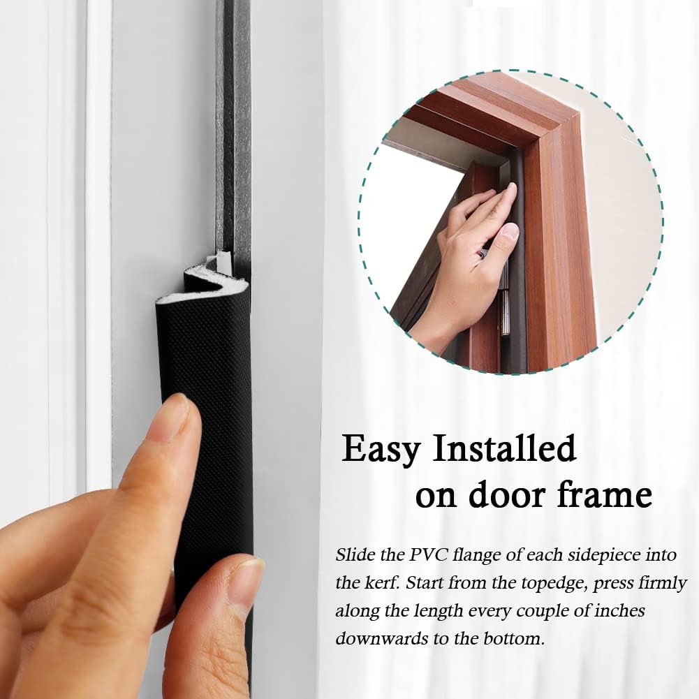 Kerf Weather Stripping Door Seal Strip 26 Ft Q Foam Door Weatherstrip Seal with Slot Card Slot
