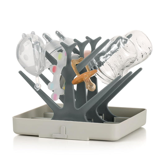 haakaa Baby Bottle Drying Rack, Space Saving Bottle Drying Tree for Bottles/Pump Parts/Pacifiers