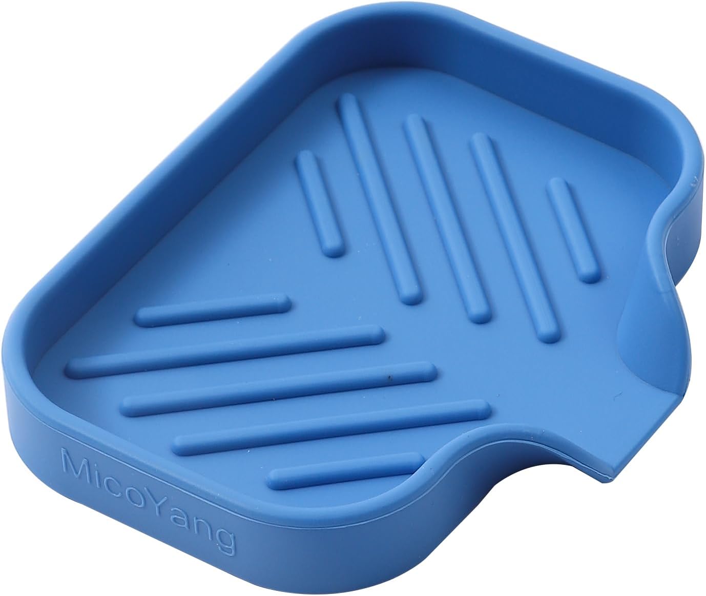 Silicone Bathroom Soap Dishes with Drain Spout-Bathroom and Kitchen Sink Organizer,Sponge