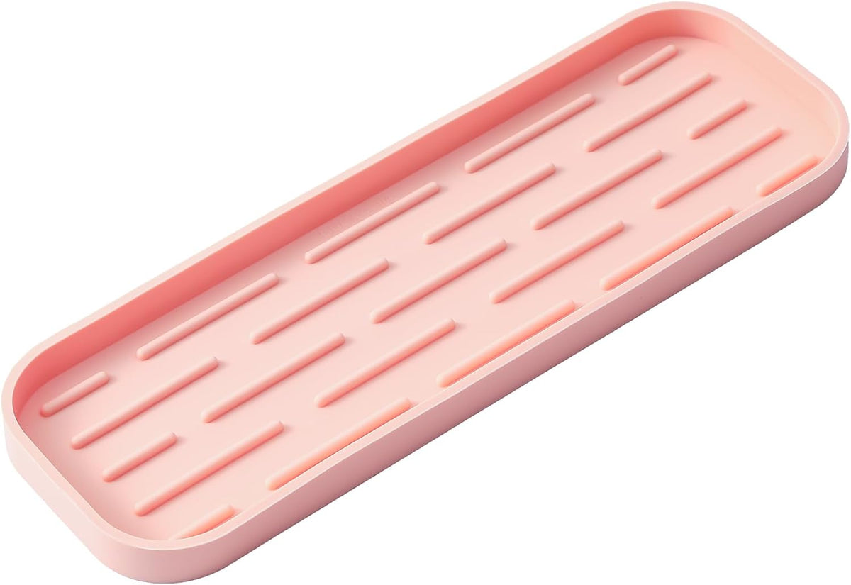 Silicone Kitchen Sink Organizer Tray for Multiple Usage,Easy Clean,Eco-Friendly Sponges Holder for