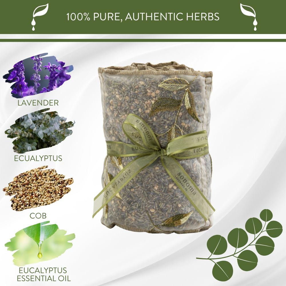 Sonoma Lavender, Dried Eucalyptus and Lavender Sachets by The Yard for Drawers and Closets, Natural