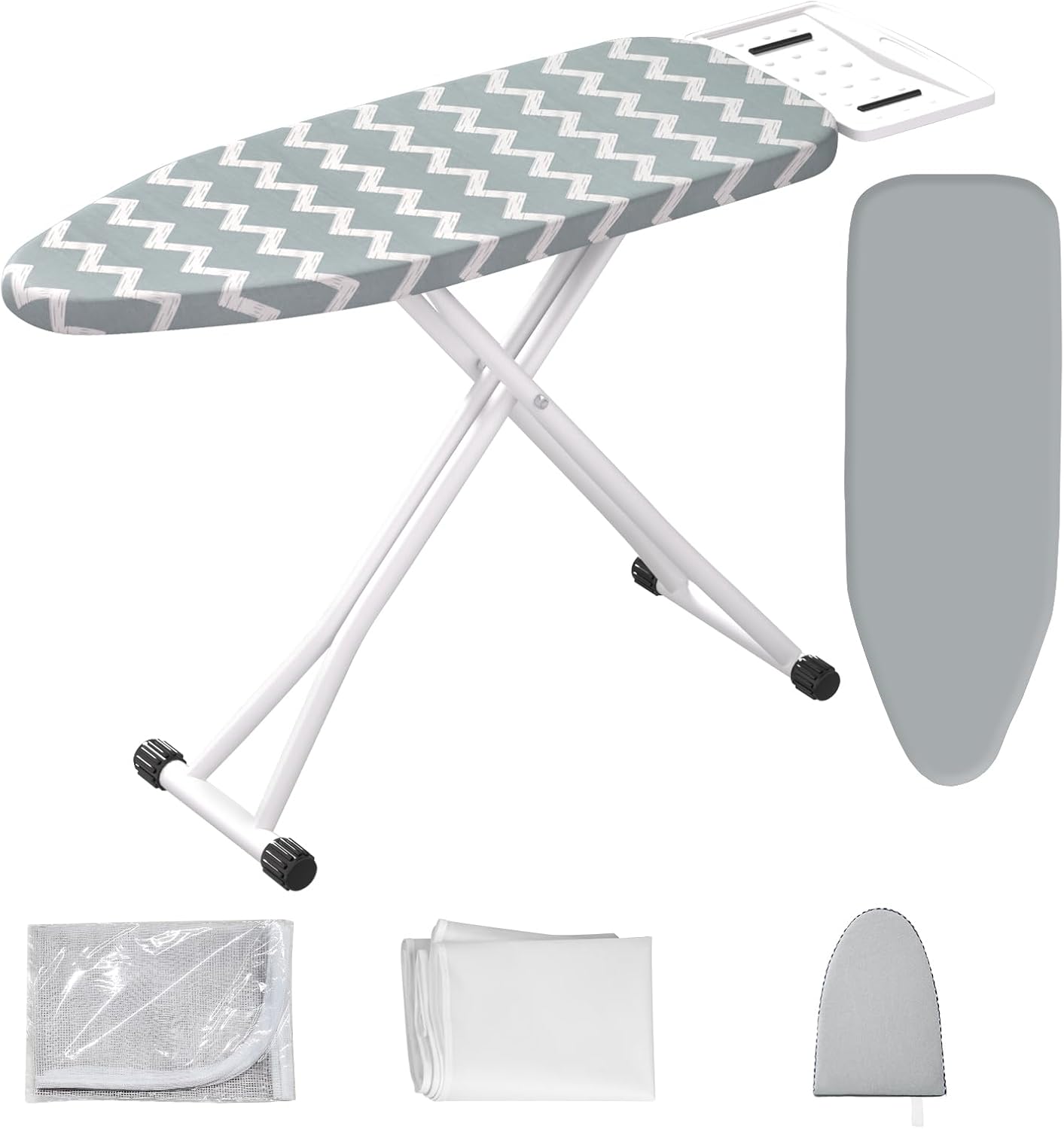 Ironing Board,Foldable Ironing Board Adjustable Height Compact Iron Board Thick Steel Tube Iron