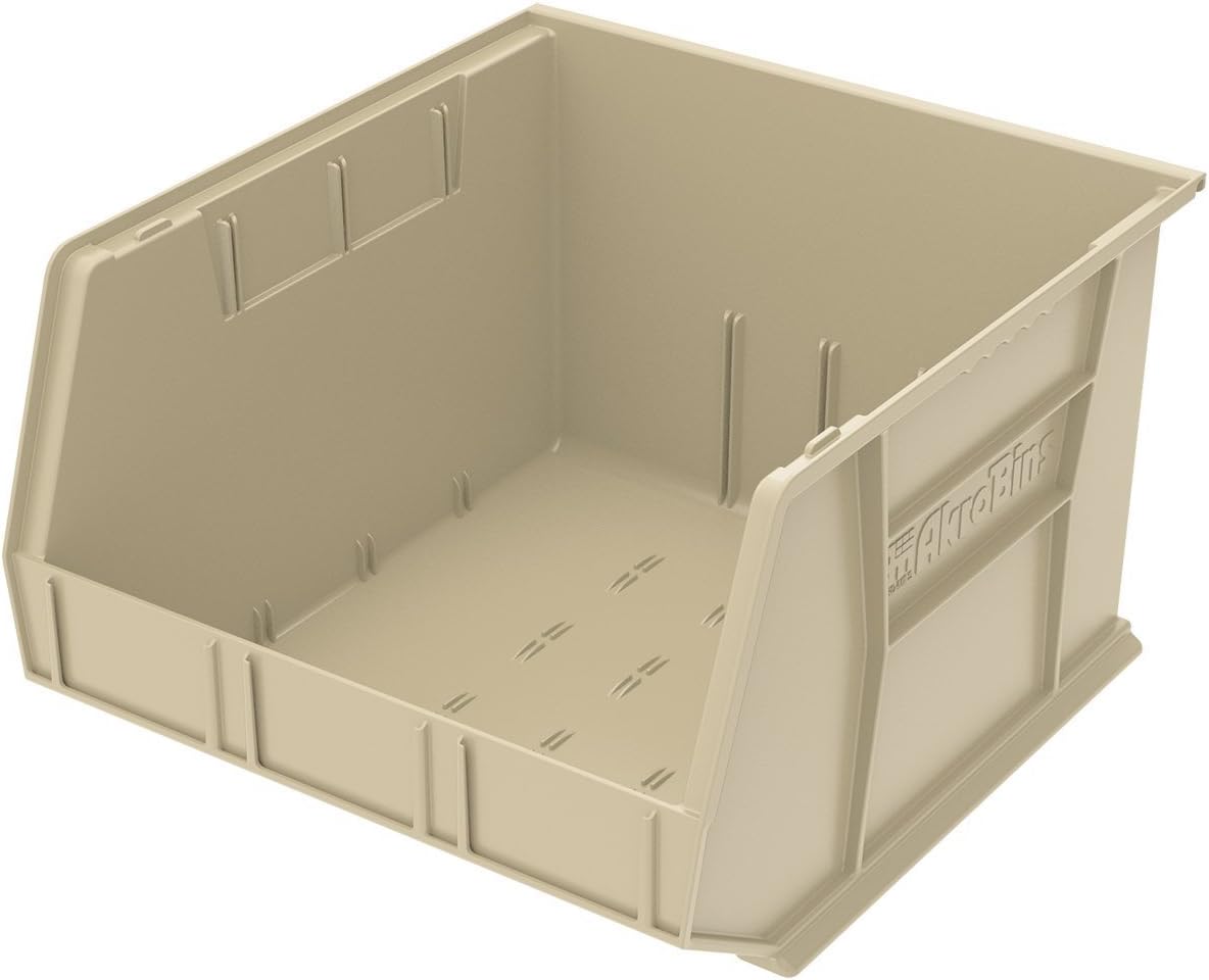 Akro-Mils 30270 AkroBins Plastic Storage Bins, Space-Saving Stackable Bins for Garage, Pantry