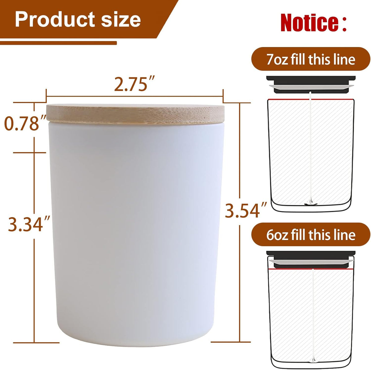 CONNOO 15 Pack Colorful Glass Candle Jars with Bamboo Lids for Making Candles, 7 oz Empty Candle