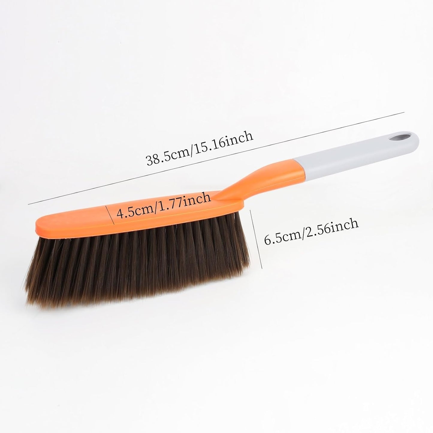 1 Pack 15" Hand Broom Brush,Soft Bristle Cleaning Brush,Counter Brush, Crumb Debris Sweeping