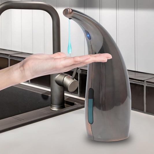 Automatic Liquid Soap Dispenser,300ML Touchless 4 Gear Adjustable, Countertop Electric Battery