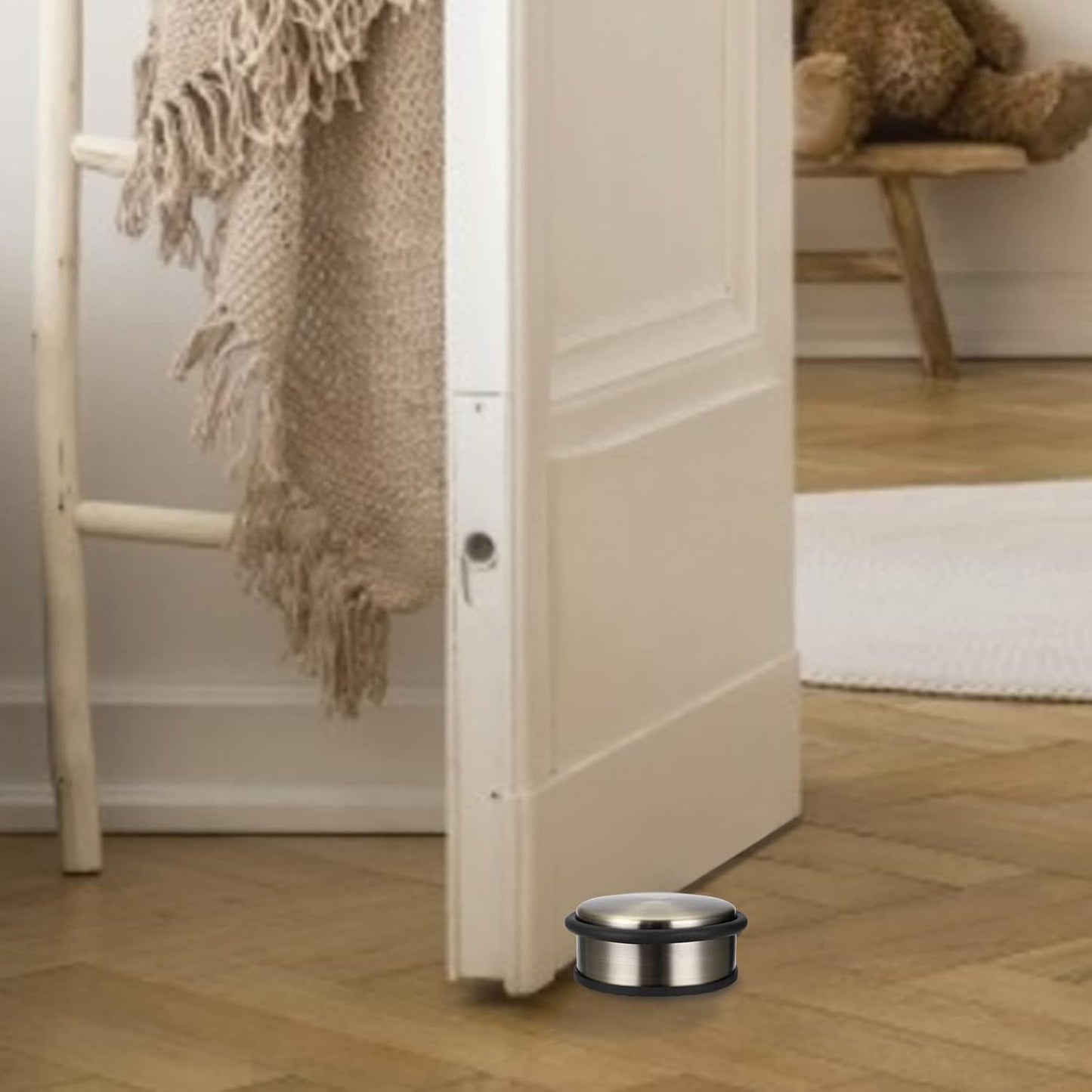 Sumnacon Heavy Duty Floor Door Stopper No Drill, Durability Stainless Steel Door Stops with