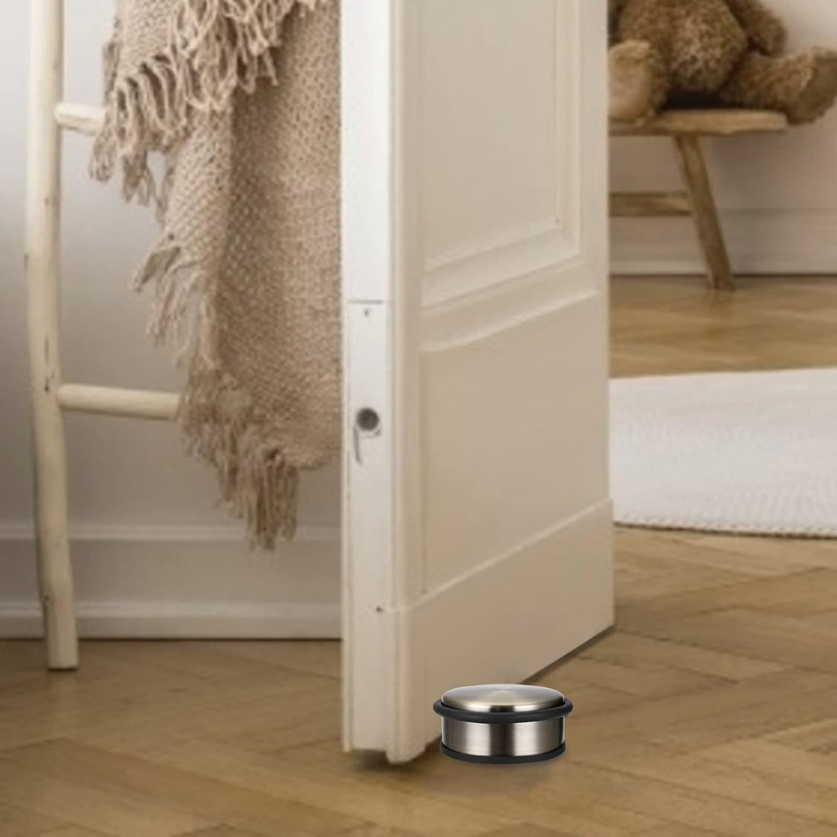 Sumnacon Heavy Duty Floor Door Stopper No Drill, Durability Stainless Steel Door Stops with