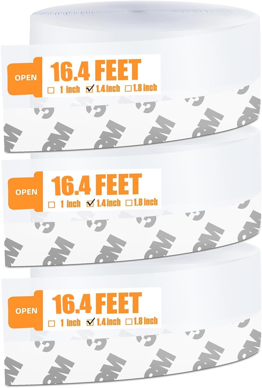 49.2 Ft Door Weather Stripping Door Seal Strip Tape,Silicone Door Draft Stopper,Self Adhesive