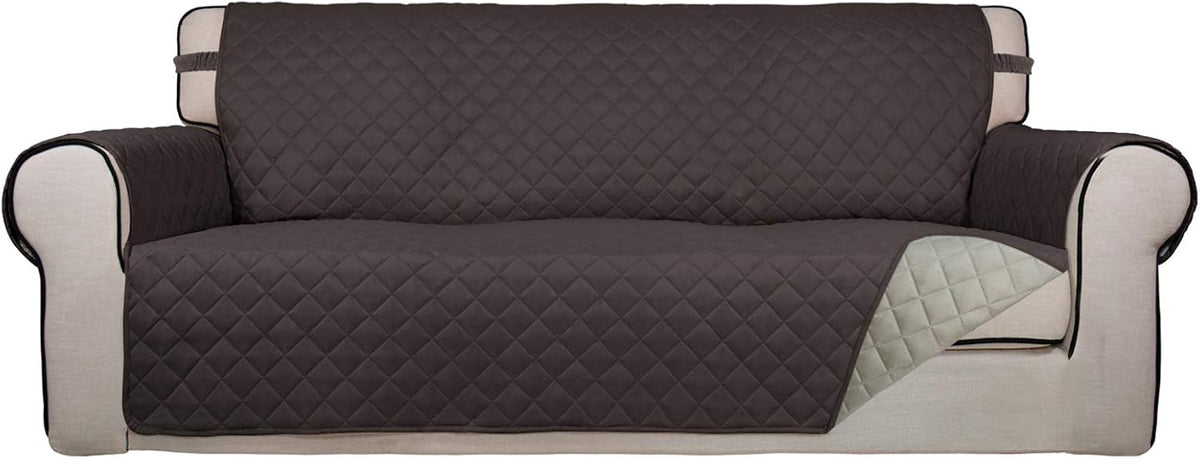 PureFit Reversible Quilted Sofa Cover, Water Resistant Slipcover Furniture Protector, Washable