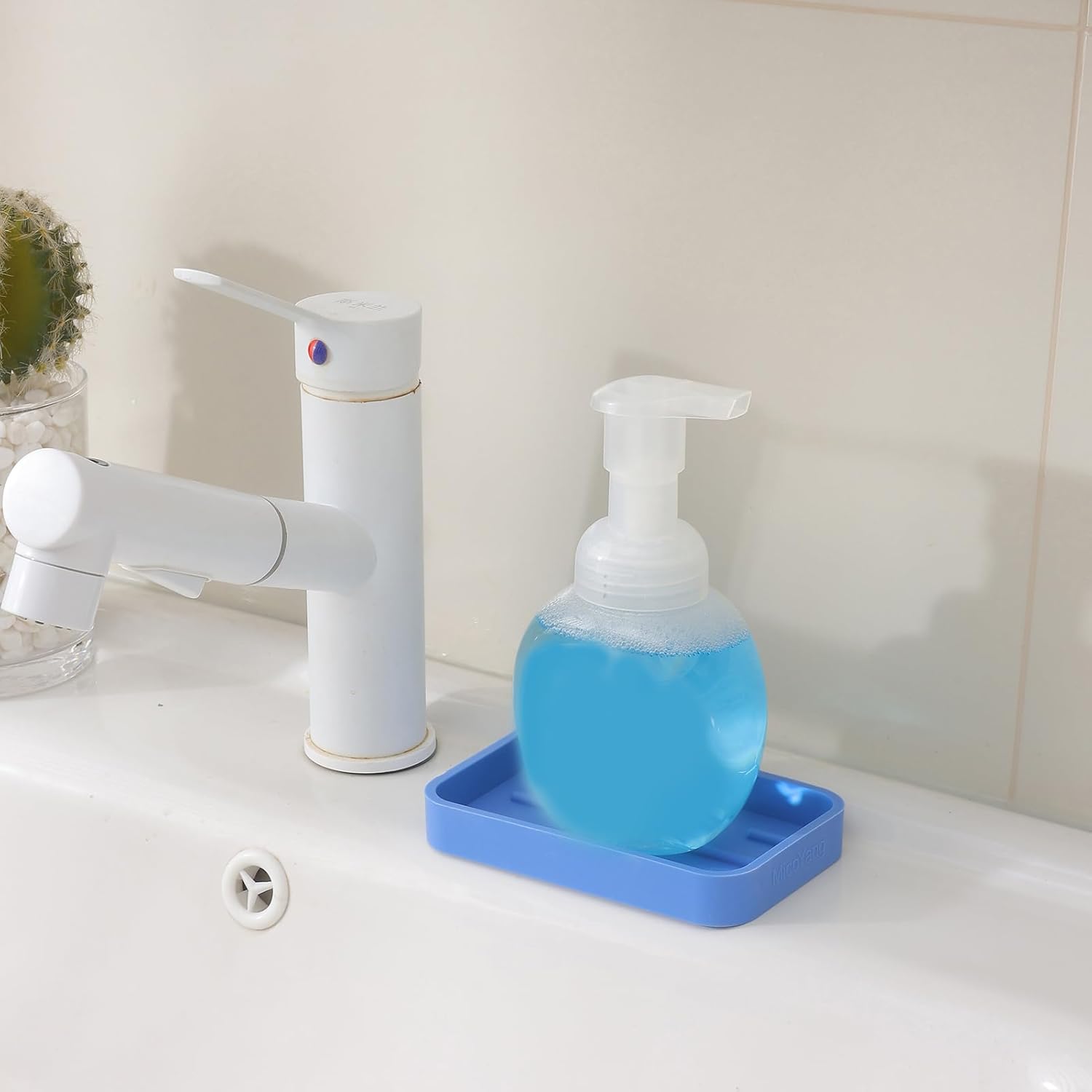 Silicone Kitchen Sink Organizer Tray for Multiple Usage,Easy Clean Sponges Holder for Kitchen