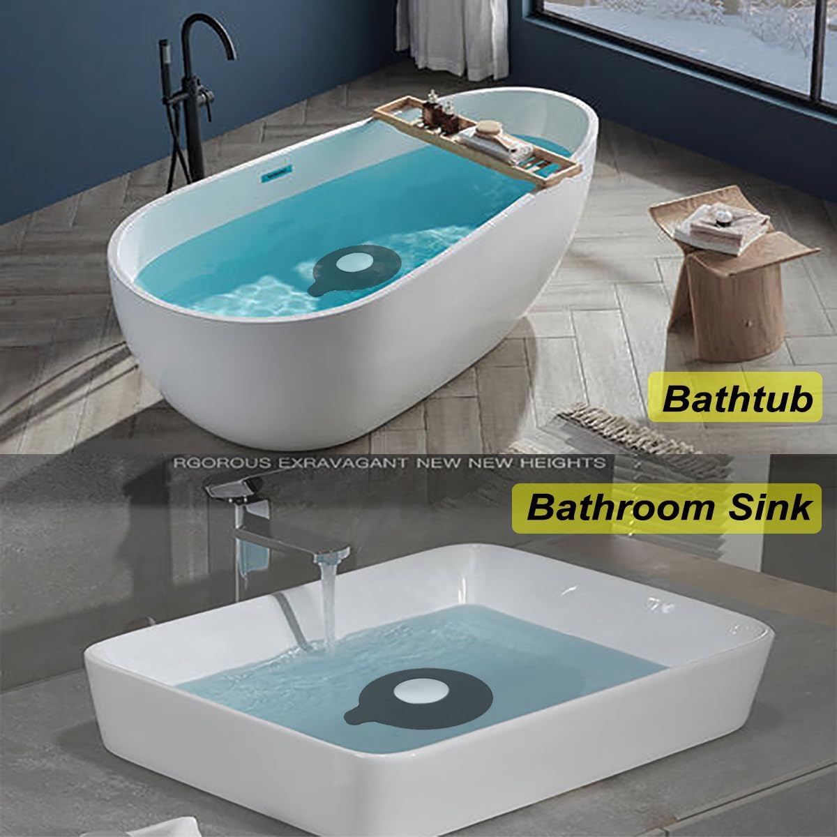 Bathroom Sink Stopper, Tub Stopper, Bathtub Drain Stopper, Bath Tub Plug, Bathtub Drain Cover