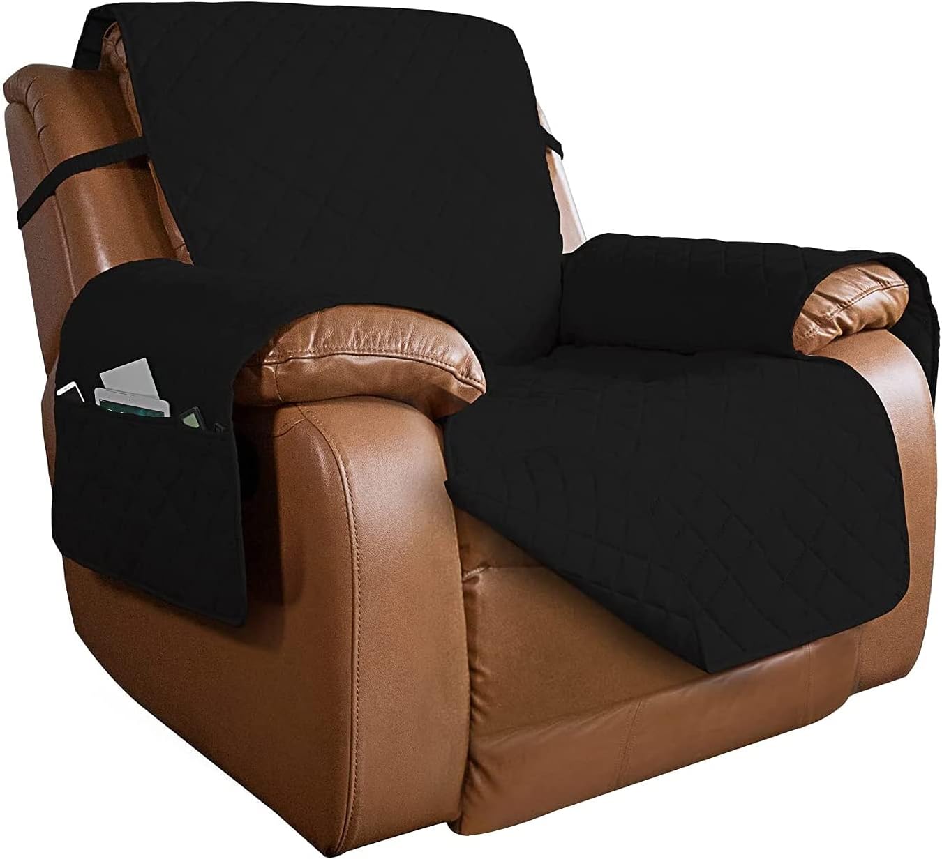 PureFit Reversible Quilted Oversized Recliner Sofa Cover, Water Resistant Furniture Protector