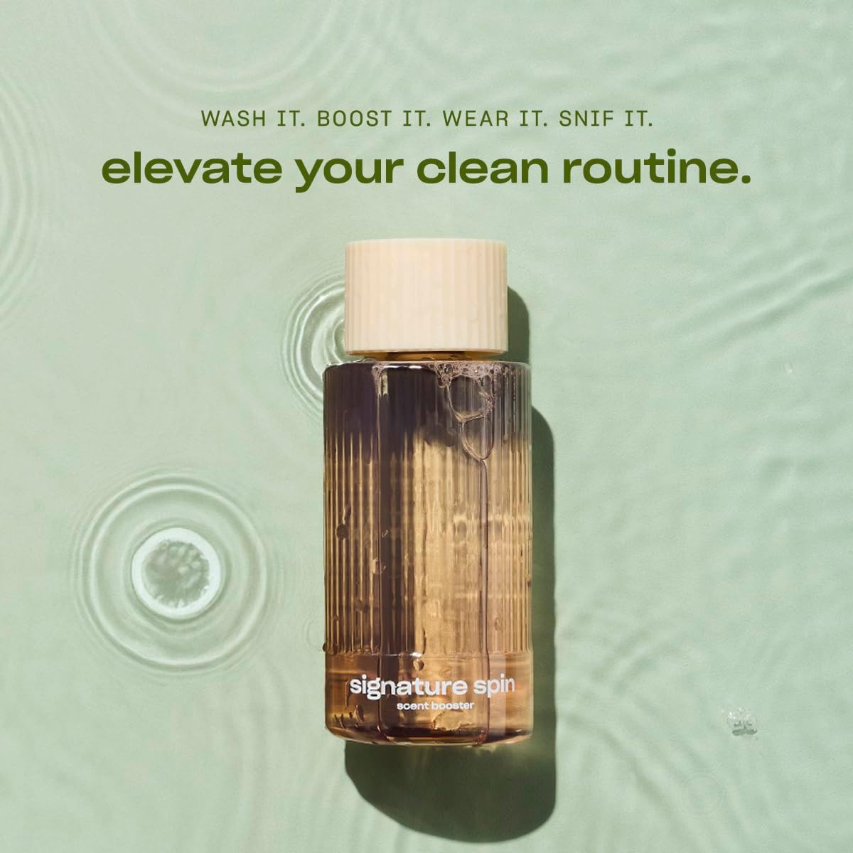 Snif Signature Spin Scent Booster, Classic, Clean and Crisp Scent, 25 Loads, Non-Irritating to