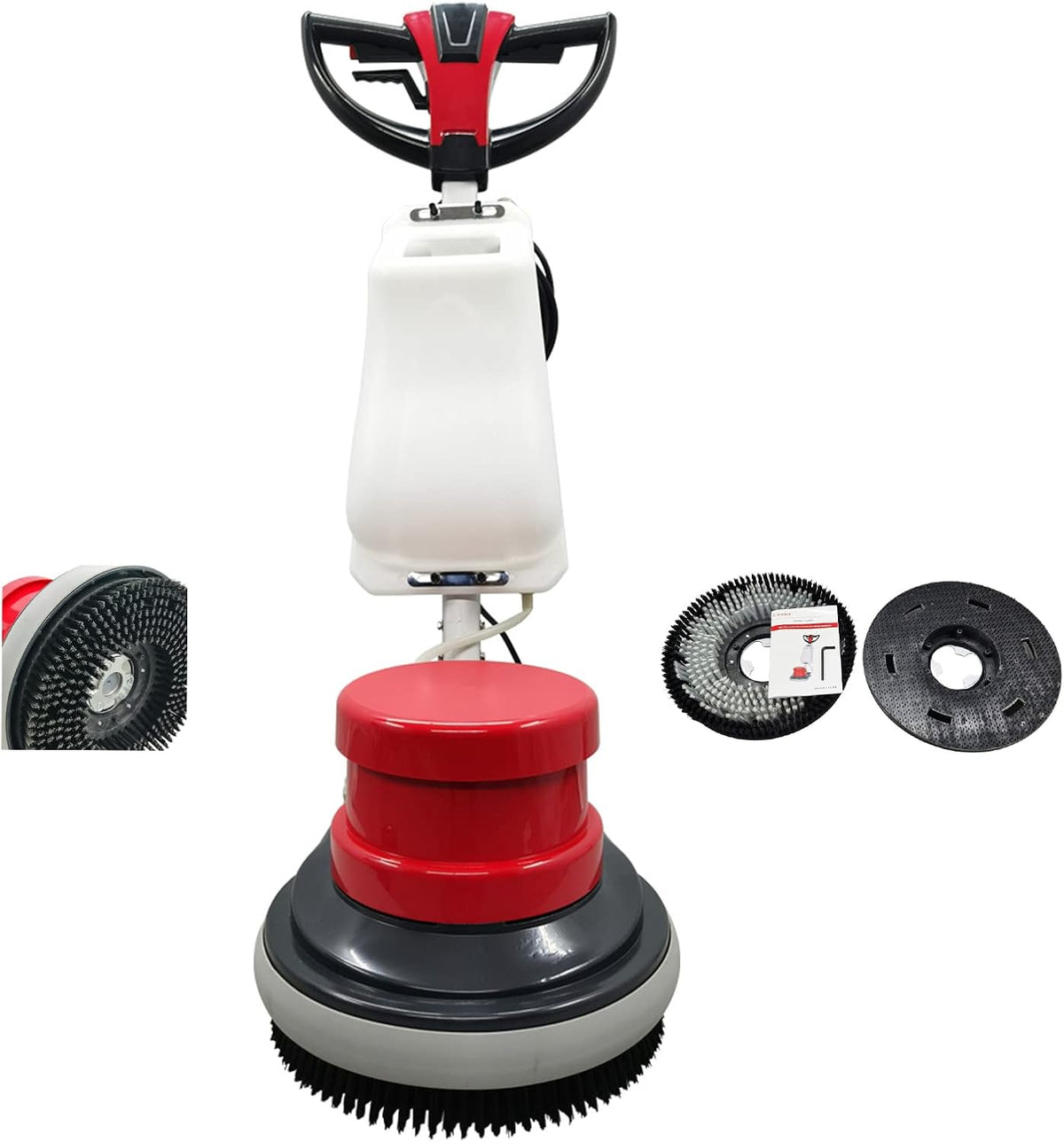 TECHTONGDA Floor Polisher & Buffer Commercial Floor Buffer Scrubber 17" Carpet Cleaning Machine