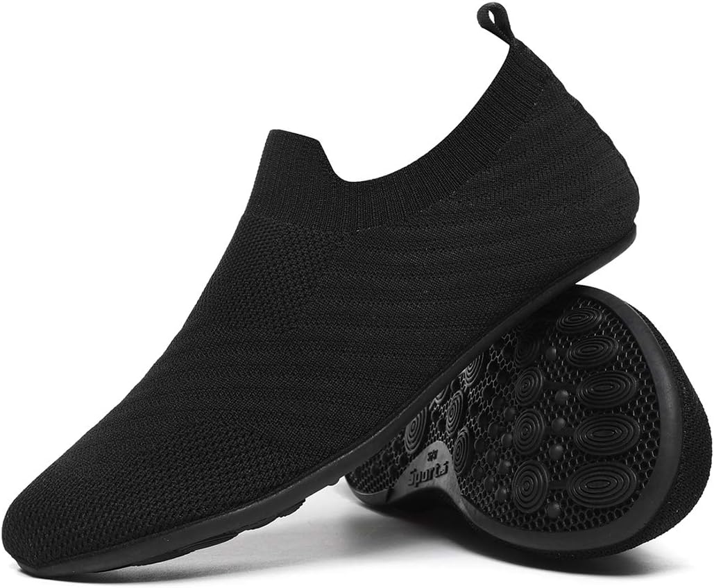 QZKDM Lightweight Slip on Grip Indoor House Slippers Barefoot Non Slip Home Exercise Yoga Shoes for